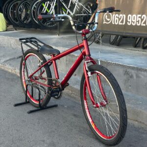 Bicicleta montadinha bh aro 24 reduzida vermelha