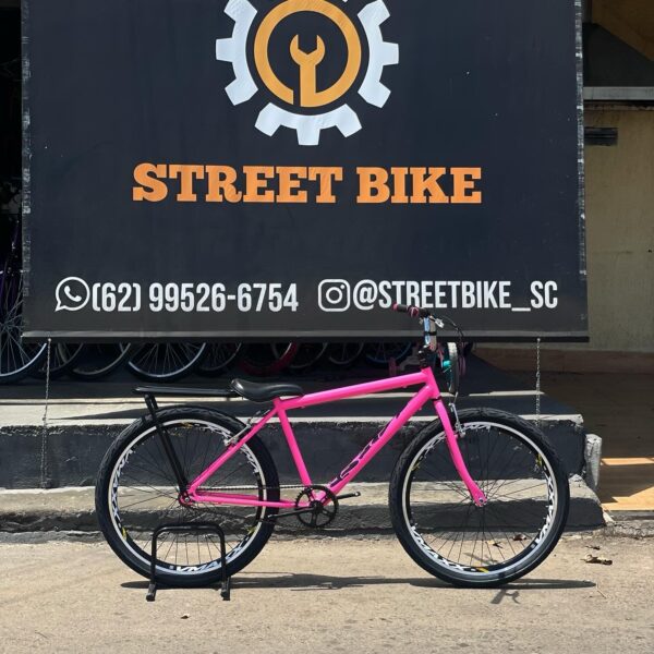 Bicicleta montadinha bh aro 26 reto rosa