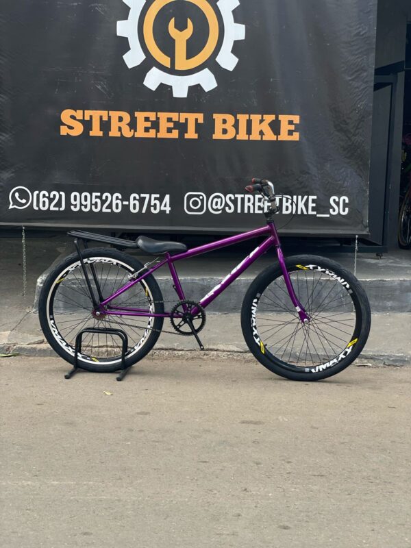 Bicicleta montadinha bh aro 26 reduzida roxa