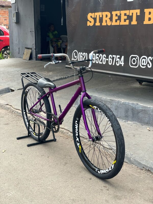 Bicicleta montadinha bh aro 26 reduzida roxa - Imagem 2