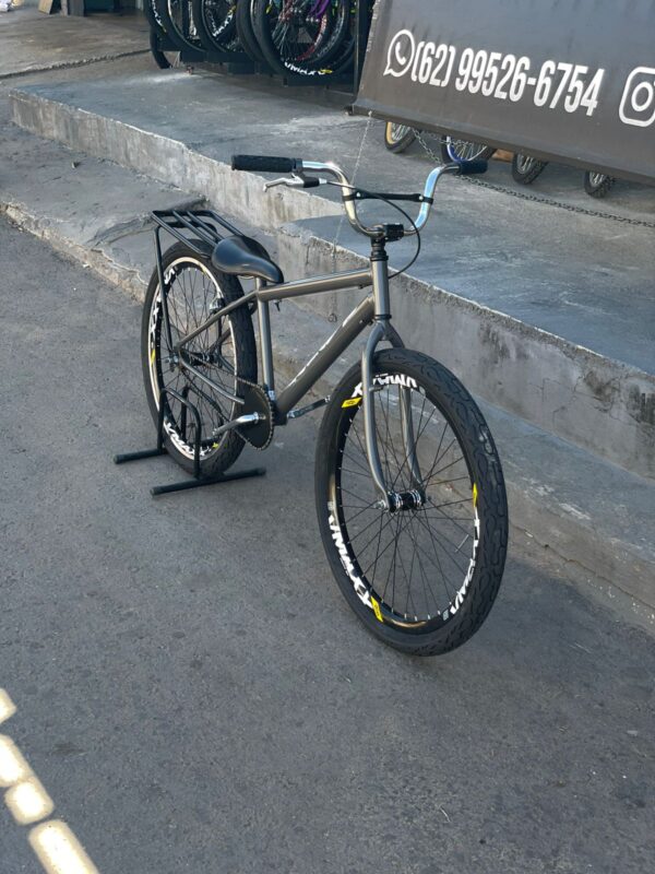 Bicicleta montadinha bh aro 26 reduzida grafite - Imagem 2