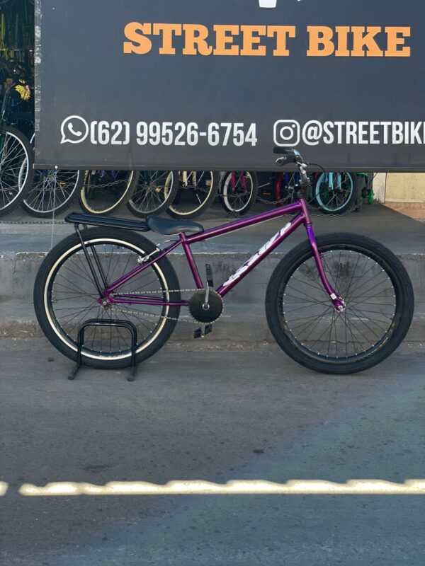Bicicleta montadinha bh aro 26 reduzida roxa