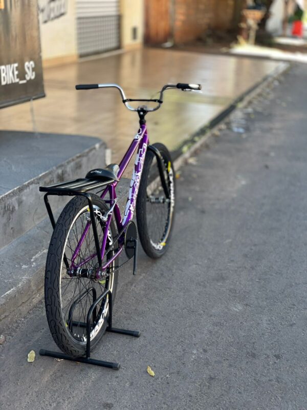 Bicicleta montadinha bh personalizada aro 26 reduzida roxa - Imagem 2