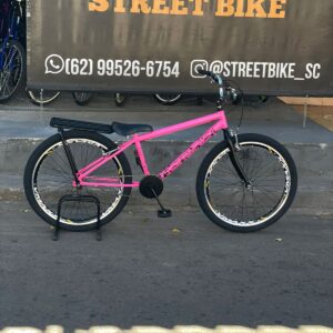 Bicicleta montadinha bh personalizada aro 26 reduzida rosa