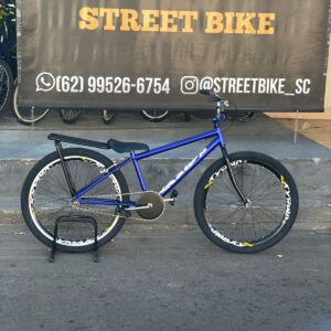Bicicleta montadinha bh aro 26 reduzido azul com garfo sundown
