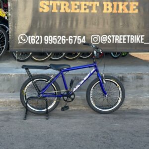 Bicicleta montadinha bh aro 20 reto azul