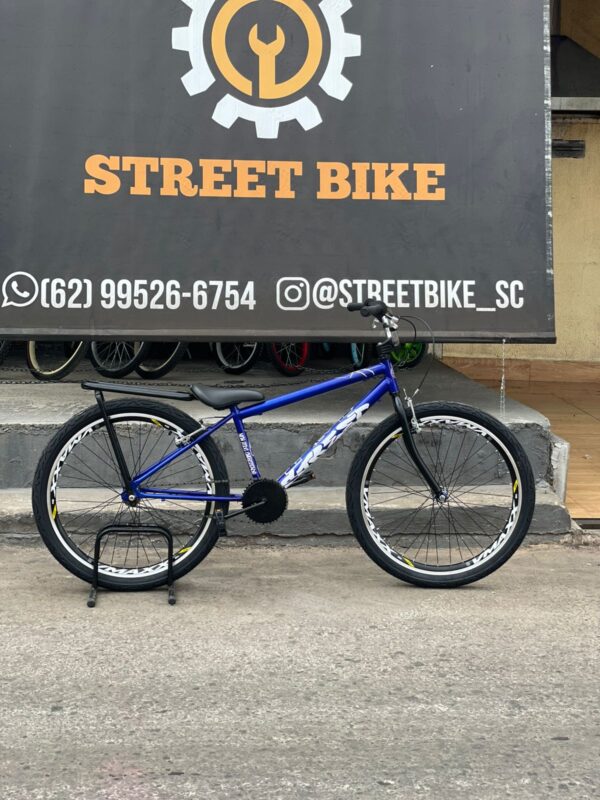 Bicicleta montadinha bh personalizada aro 26 reduzida azul