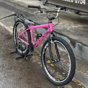 Bicicleta montadinha bh personalizada aro 26 reduzida rosa
