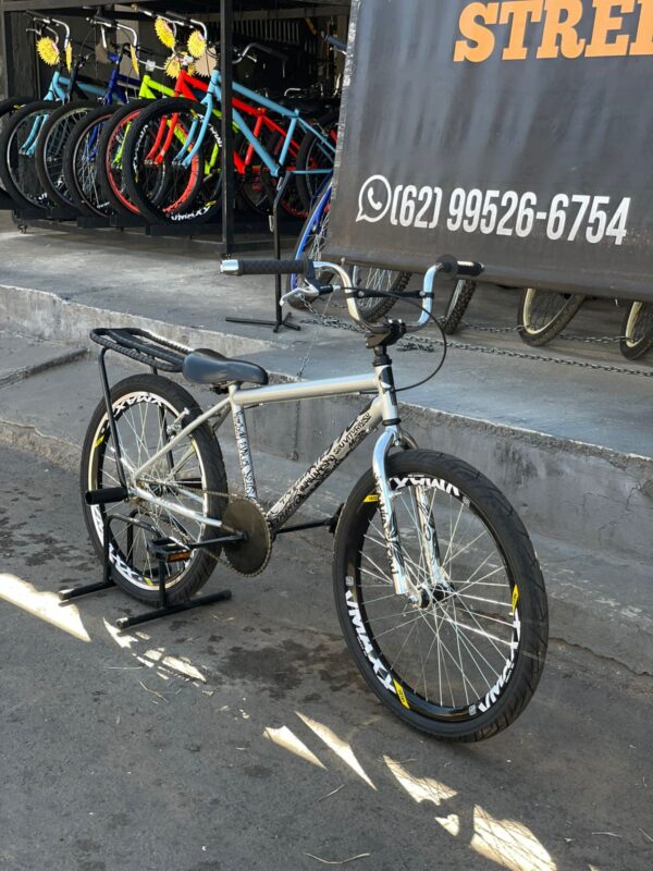 Bicicleta montadinha bh PREMIUM 24 RETO CINZA