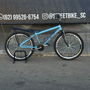 Bicicleta montadinha bh personalizada aro 26 reduzida azul