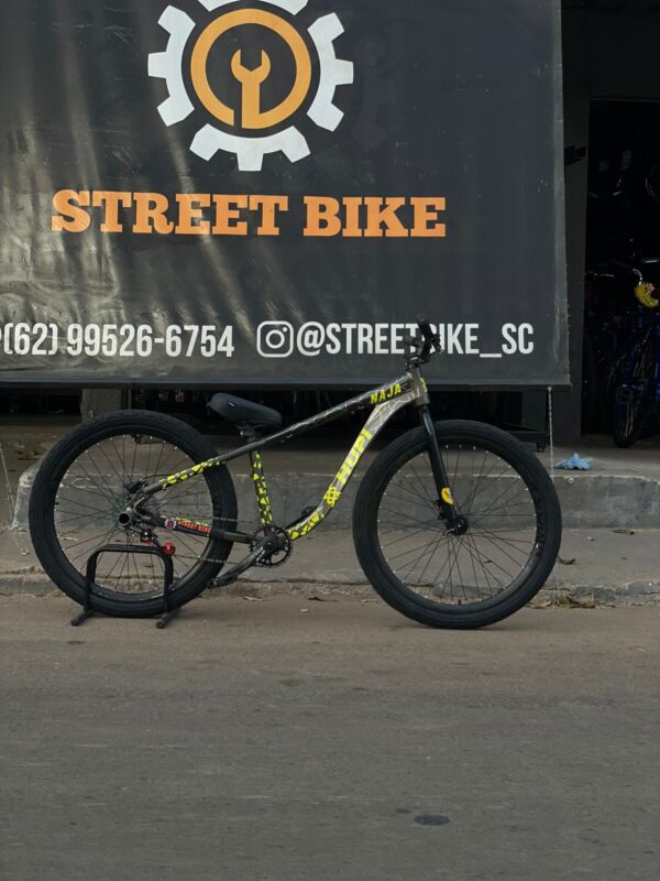 BICICLETA HUPI NAJA CINZA COM GARFO MASTER - Imagem 2