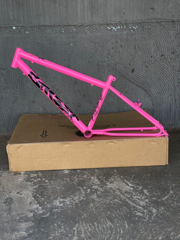 Quadro aro 26 reduzido samy adesivado rosa - Imagem 2