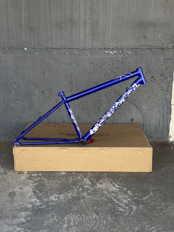 Quadro aro 26 reduzido adesivado samy azul - Imagem 2