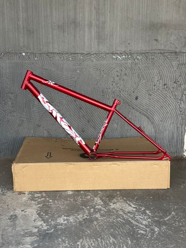 Quadro aro 26 reduzido adesivado samy vermelho - Imagem 2
