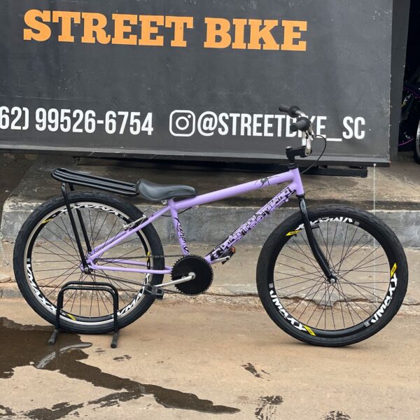 Bicicleta montadinha bh personalizada aro 26 reduzida lilas