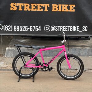 Bicicleta montadinha bh aro 20 reto rosa