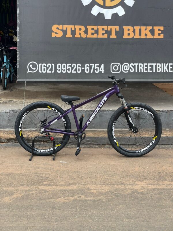 BICICLETA ARO 26 ABSOLUTE NERO 5 TAMANHO 15 ROXA