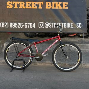 Bicicleta montadinha bh personalizada aro 26 reduzida vermelha
