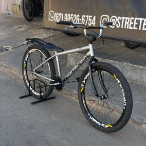 Bicicleta montadinha bh personalizada aro 26 reduzida prata