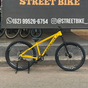 BICICLETA ARO 26 ABSOLUTE NERO 5 TAMANHO 15 AMARELA