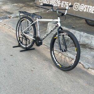 BICICLETA MONTADINHA BH ARO 26 RETA PRATA PERSONALIZADA