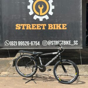 MONTADINHA BH RETA ARO 24 PRETO PERSONALIZADA
